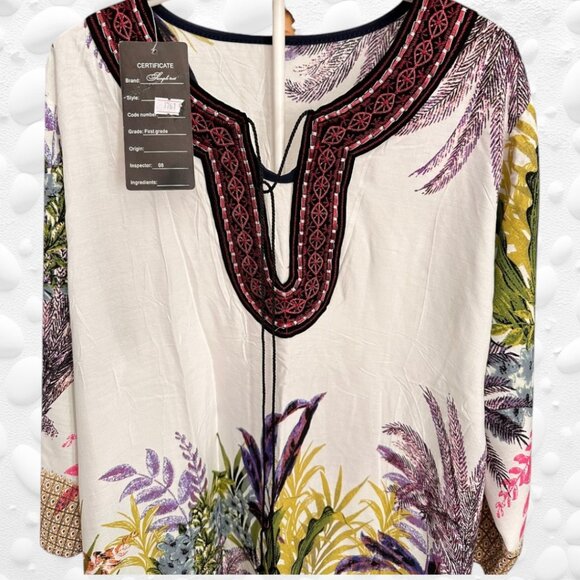 Gorgeous Caftan Style Tunic/Dress - One Size - NWT - Picture 3 of 9